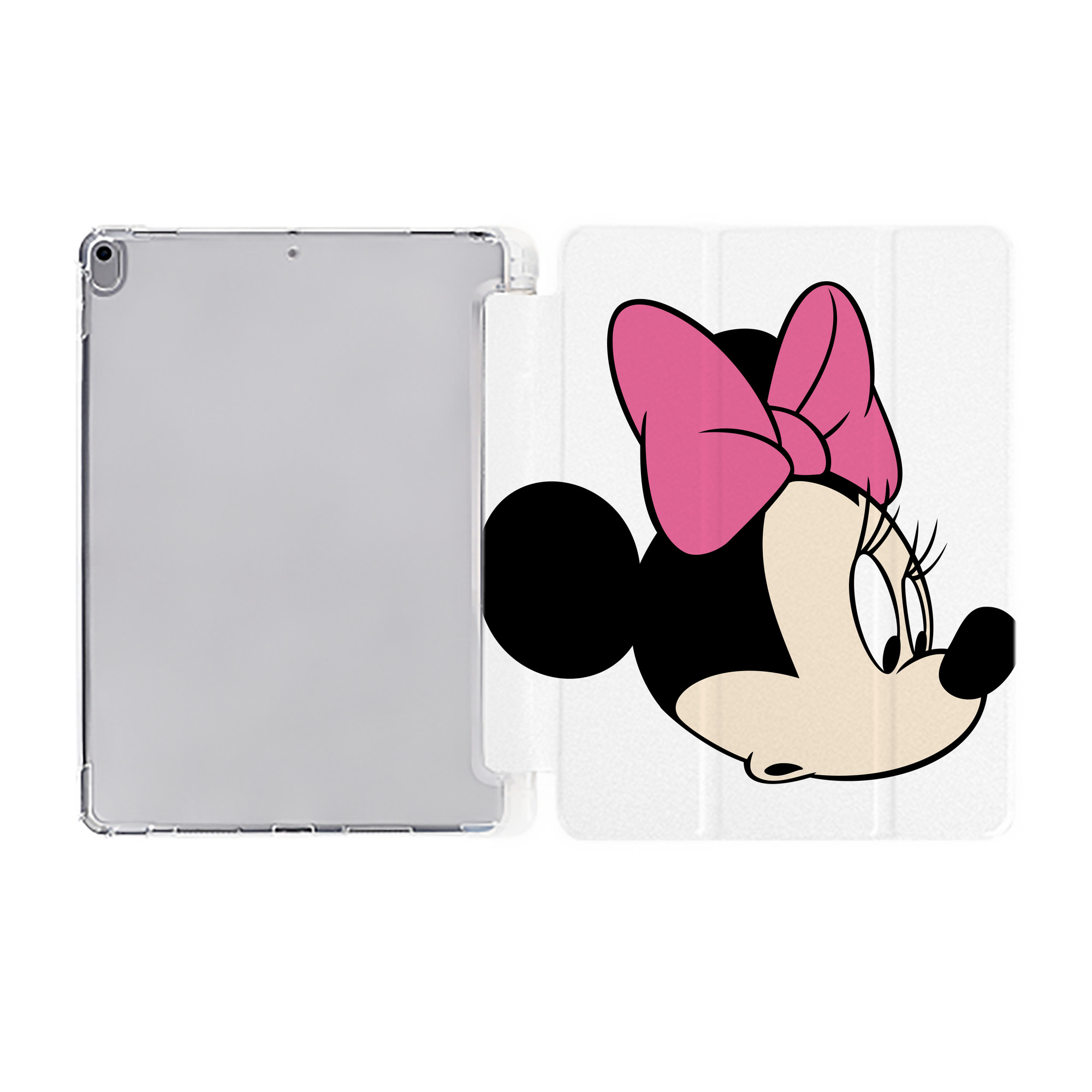 ミッキーマウス Mickey Mouse IPad ケース ペン収納付き 三つ折りスタンド PUレザー×シリコン 対応機種9.5/10.5/10.9インチ